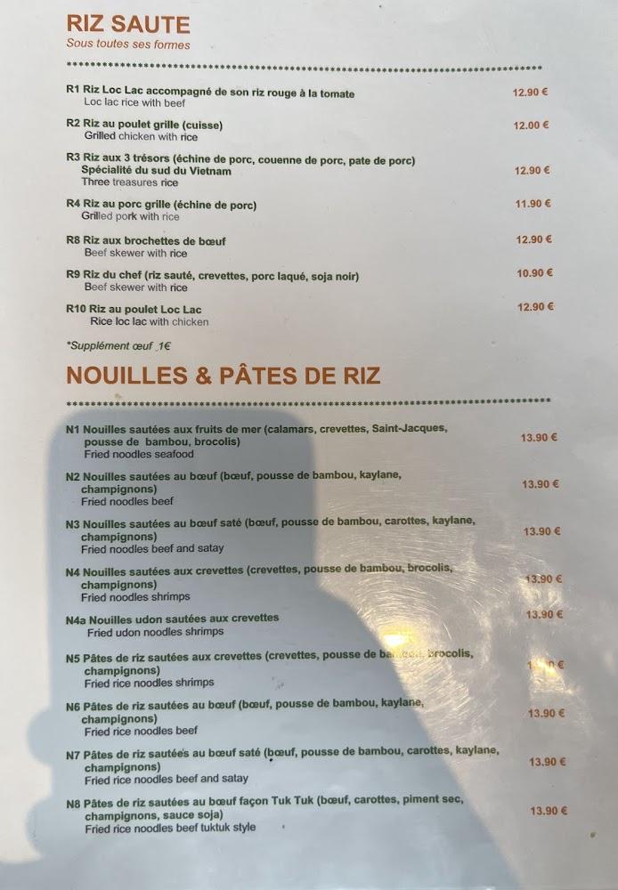 Le Tuk Tuk de Saïgon - Menu Image 3